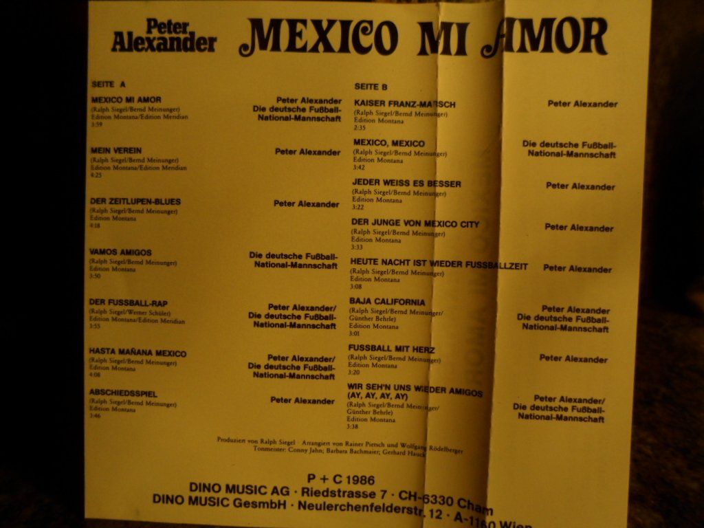 Musicassette: Peter Aleander   Mexico mi Amor – Usato da Langnau i. E. venduto da gf2_29jt 1