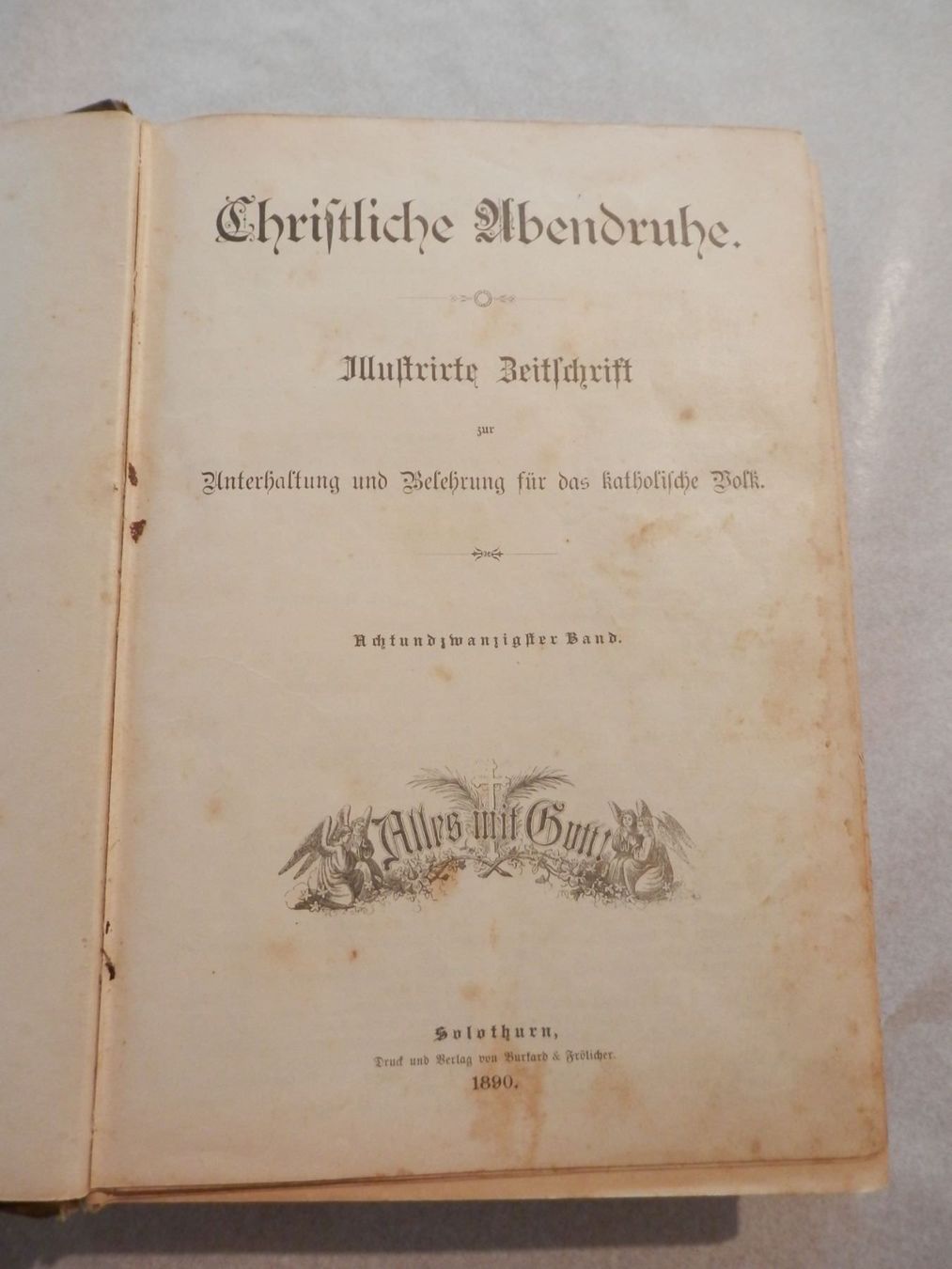Libri: Christliche Abendruhe 1890-1891 – Usato da Weiach venduto da weiach82 3