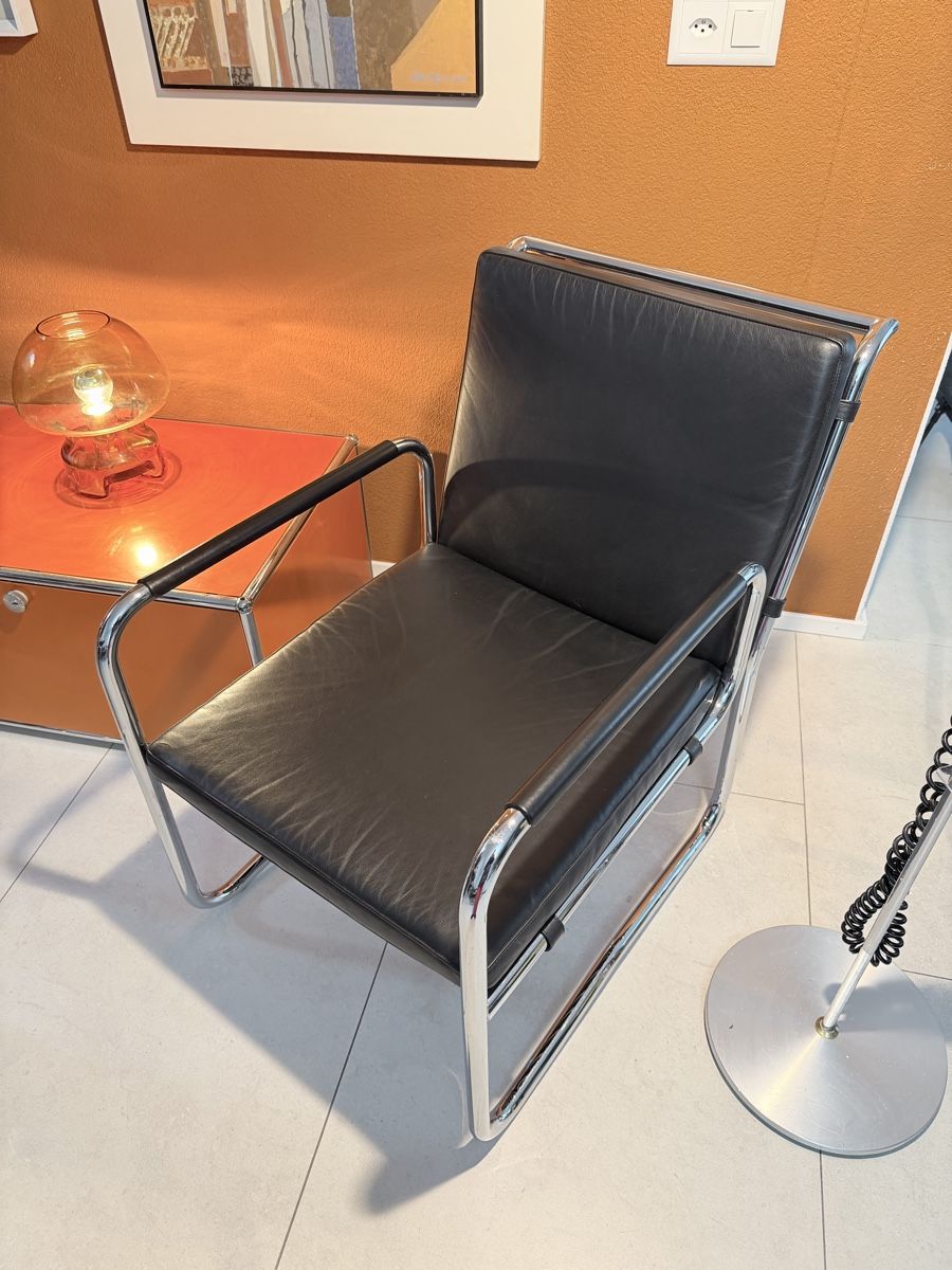 Flexform Poltrone: Flexform Sessel & Tisch Leder Sessel – Usato da Grenchen venduto da Nur_2540 3