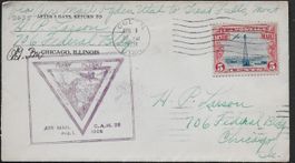 1928Brie 1. Flug UTAH- CHICAGO Sonder-o attraktiv TOP ab 1.-