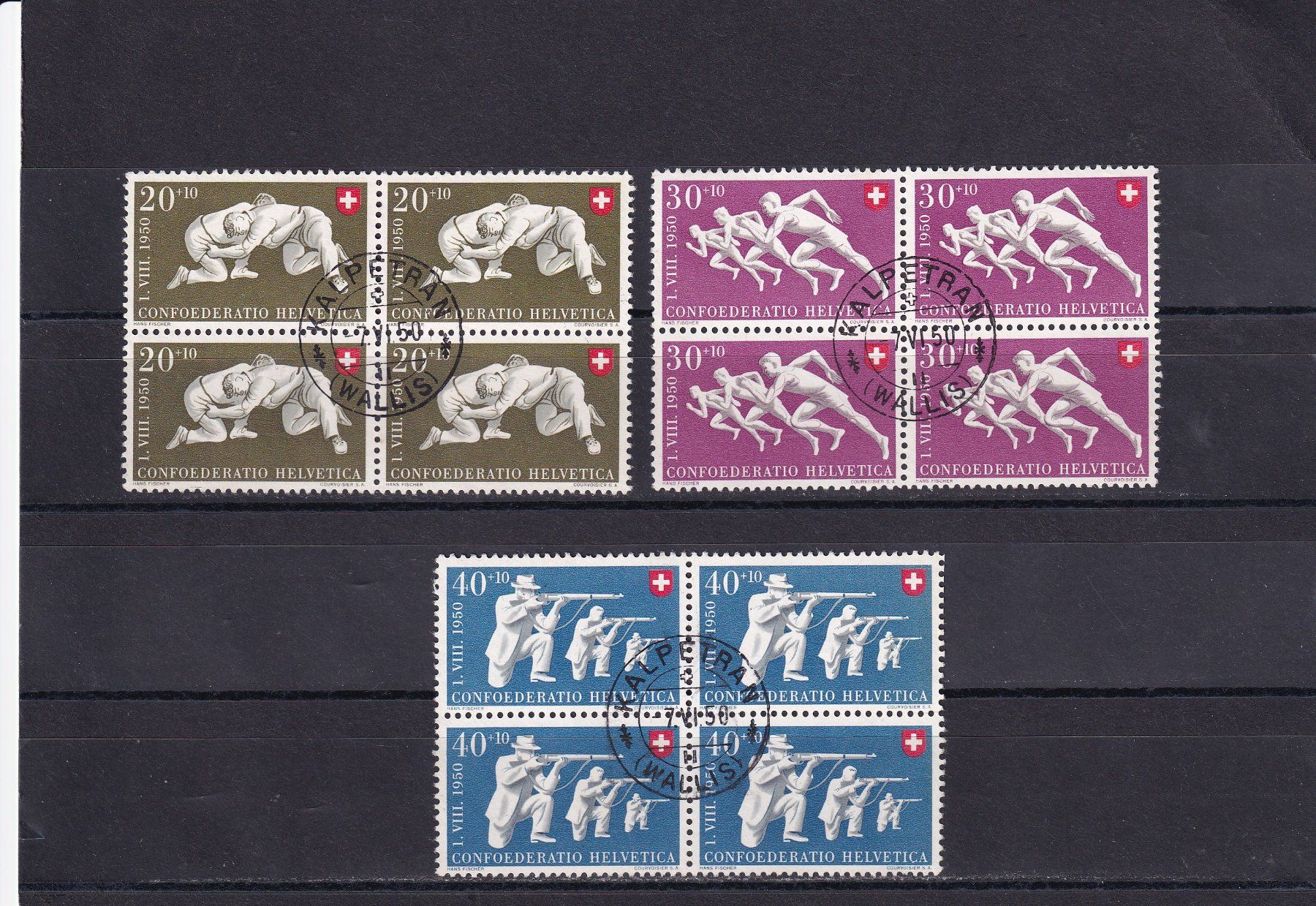 Tutti i francobolli: Schweiz – Pro Patria - 1950 – Usato da Birsfelden venduto da chr_yq2g