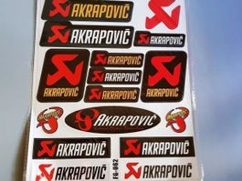 Premium Akrapovic Aufkleber Dekor  für Verkleidung,Auspuff