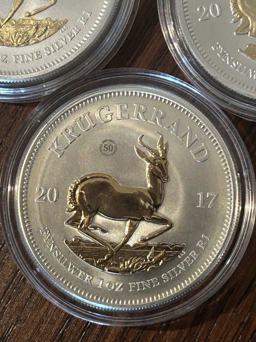 Tutti le monete: Silberunzen Krügerrand Gildet 4Stk. – Usato da St. Gallen venduto da Tenkmaster 3