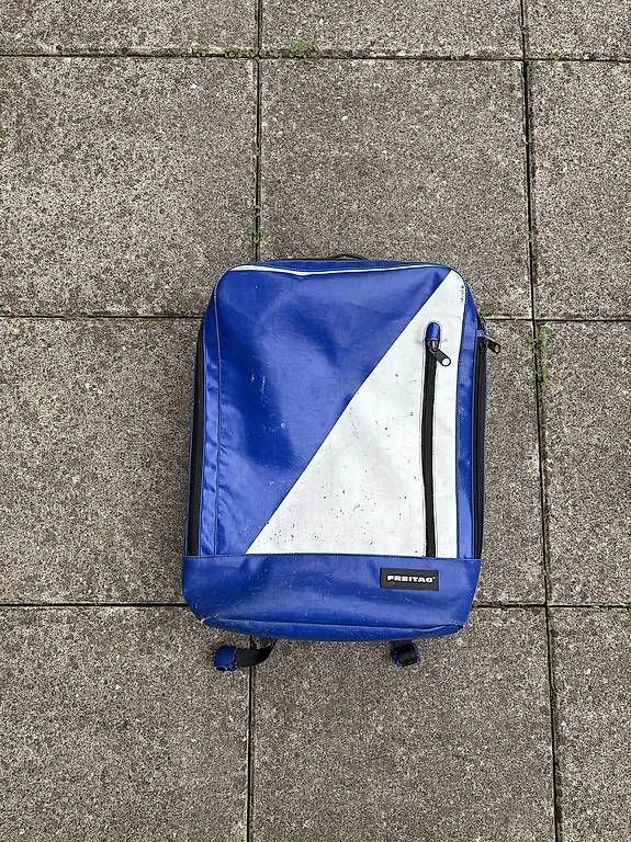 Sacs à dos: Freitag Rucksack Blau-Weiss – D'occasion à Bern par wuler15