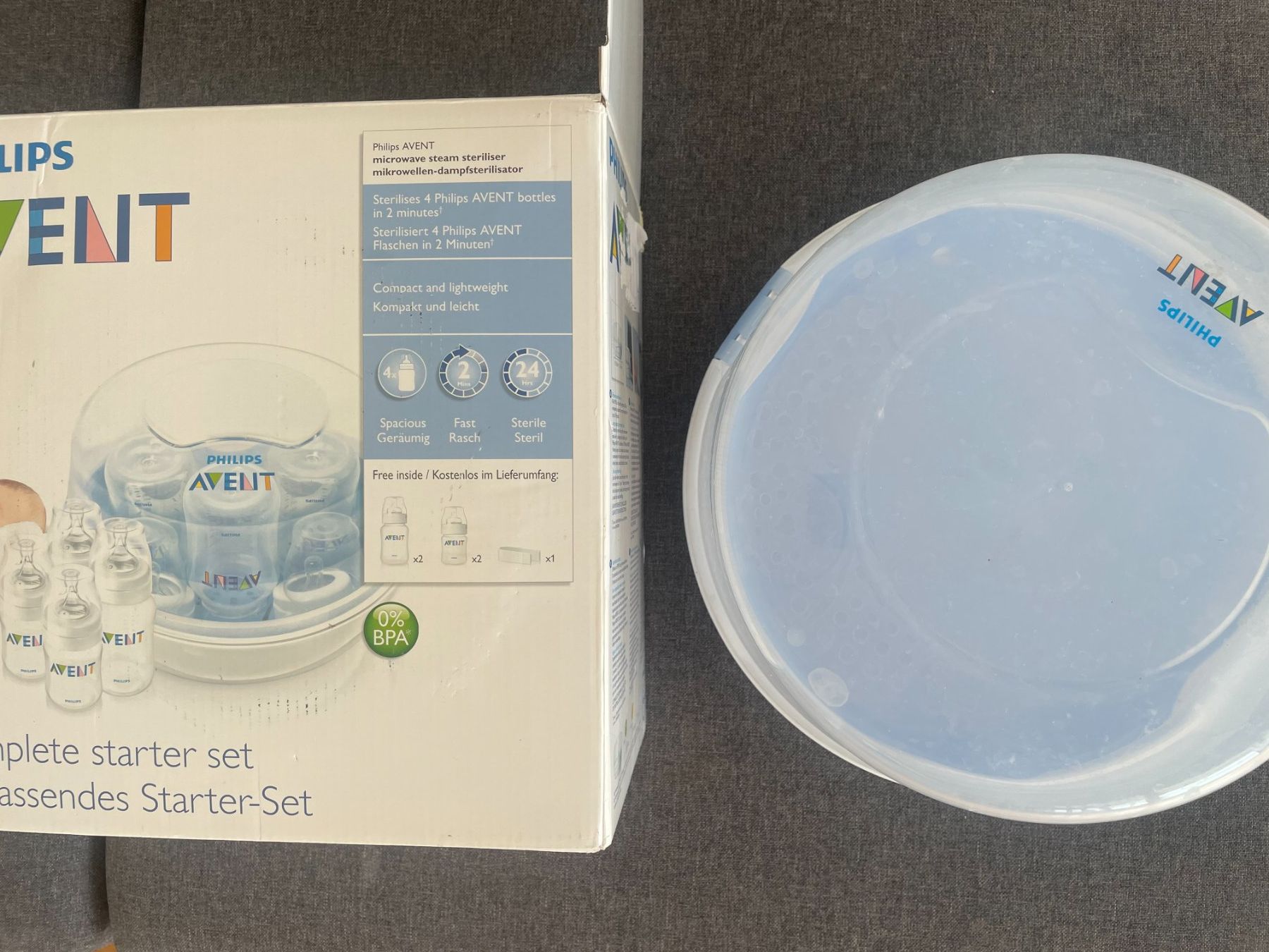 Philips Baby-Mahlzeiten: Philips Avent Mikrowellen Sterilisator – Gebraucht aus Köniz von sta_p6s9