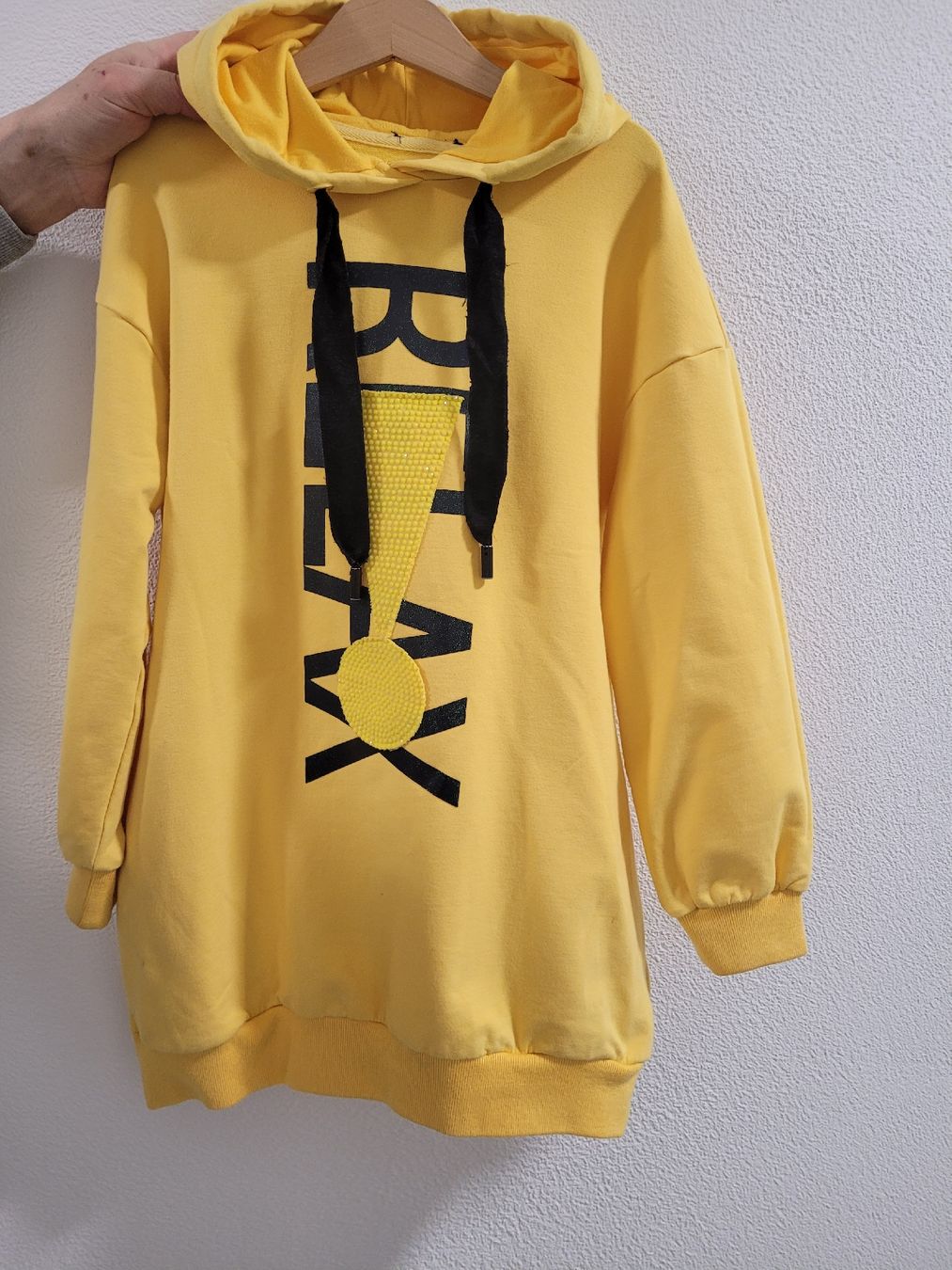 Vestiti & Gonne: Gelber Kapuzenpullover Gr. 8 J. – Usato da Zizers venduto da fvd