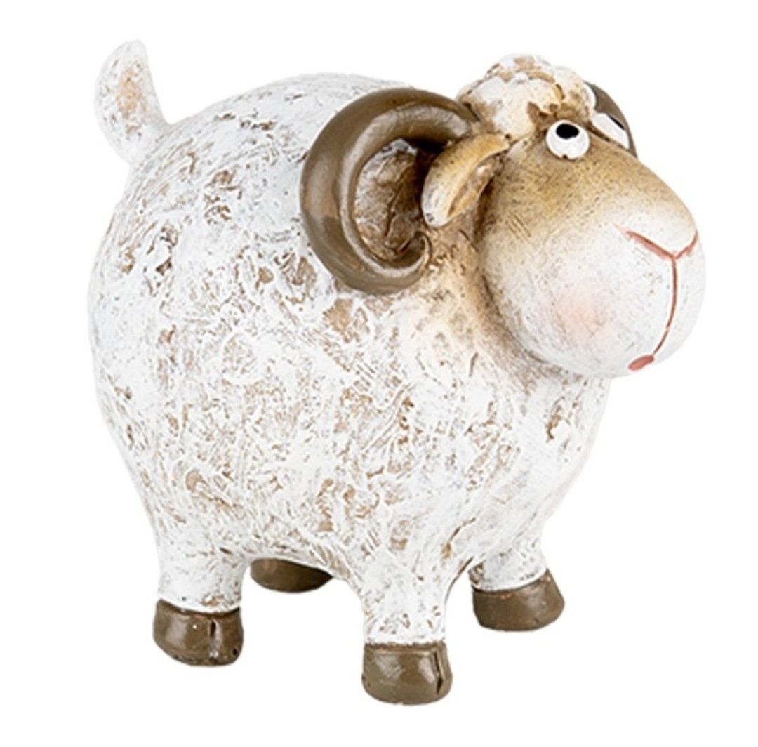 Statuette: Deko Schäfli-Figur / Schaf klein weiss – Nuovo e nell'imballaggio originale da Schaffhausen venduto da AtelierPudesco 2