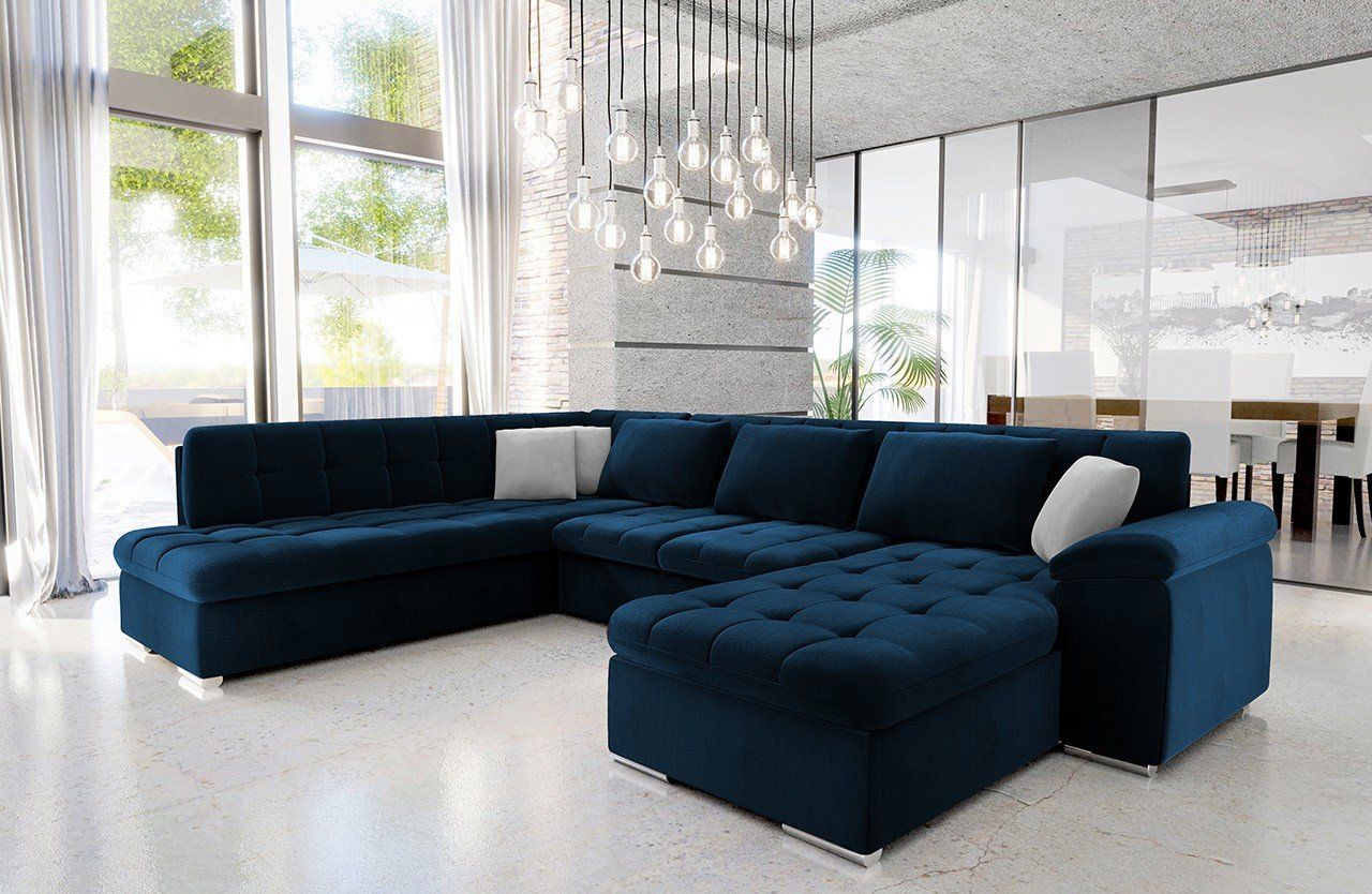 Divani: Wohnlandschaft Rechts Sofa mit Bettkasten + Schlaffunktion – Nuovo e nell'imballaggio originale da Wallenwil venduto da toesstal-vertrieb 2