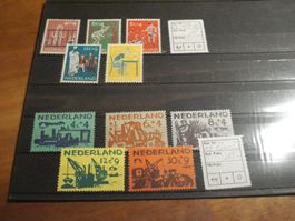 Niederlande 2 Sätze Zuschlagsmarken, 1959 **