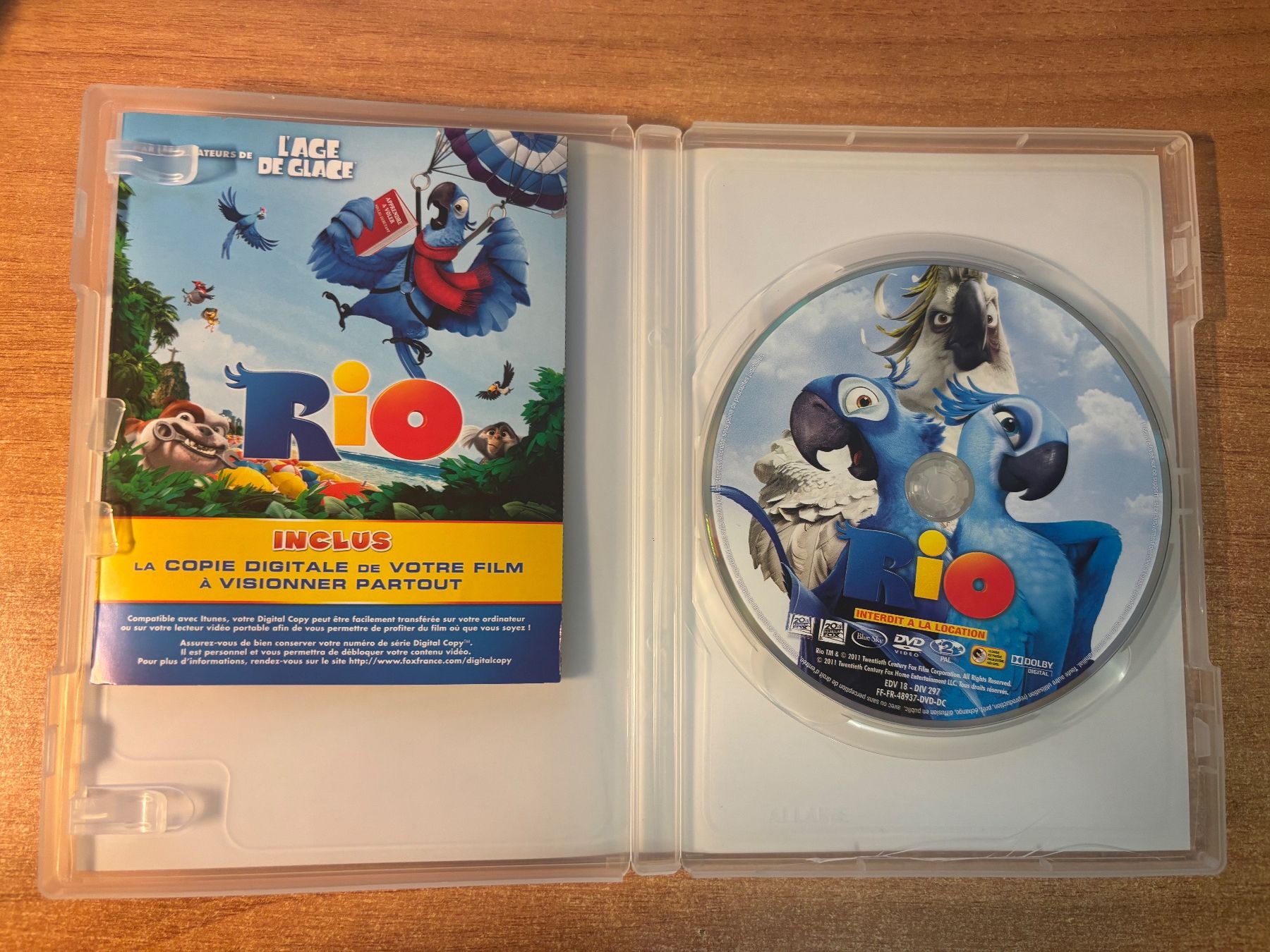 Tutti i DVDs: DVD Rio – Usato da Fétigny venduto da deltafire3 2