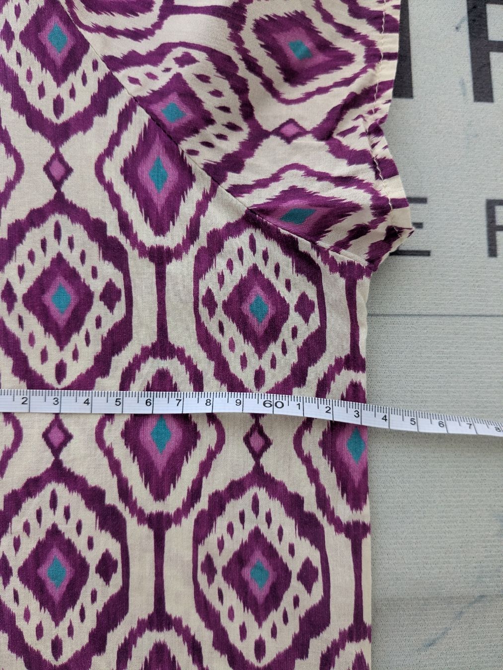 Blusen: Bluse mit Print Grösse 44-46, Baumwolle, Top – Gebraucht aus Rorschach von olg_5qq2 7