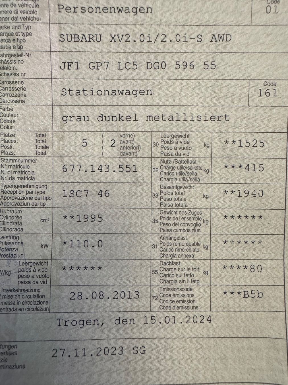 Subaru Autos: Subaru XV 2.0 4WD – Gebraucht aus St. Gallen von AutoSG 8