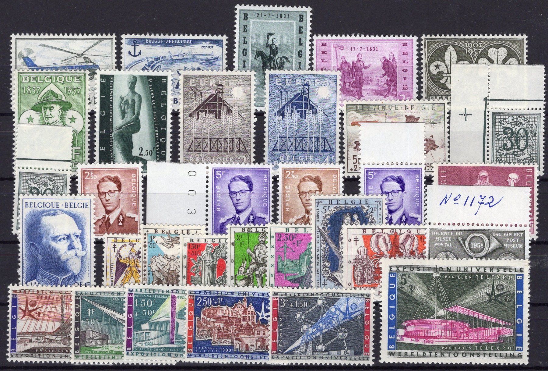 Tutti i francobolli: R5664  /  Belgique 1957-1958 – Nuovo (secondo la descrizione) da Ste-Croix venduto da MONT-TAGNAC