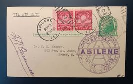 PK zur Einweihung des städtischen Flughafens in Abilene