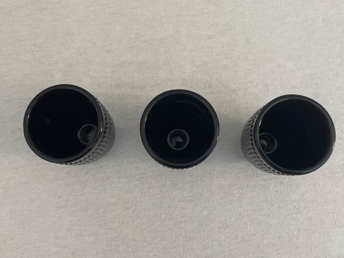 Tazze: 3 Espressotassen aus Glas - Objektiv Design - Geschenkidee – Usato da Zürich venduto da jon2409 1