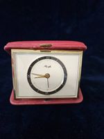 Antiker Kienzle Reisewecker mechanisch mit Leder-Etui