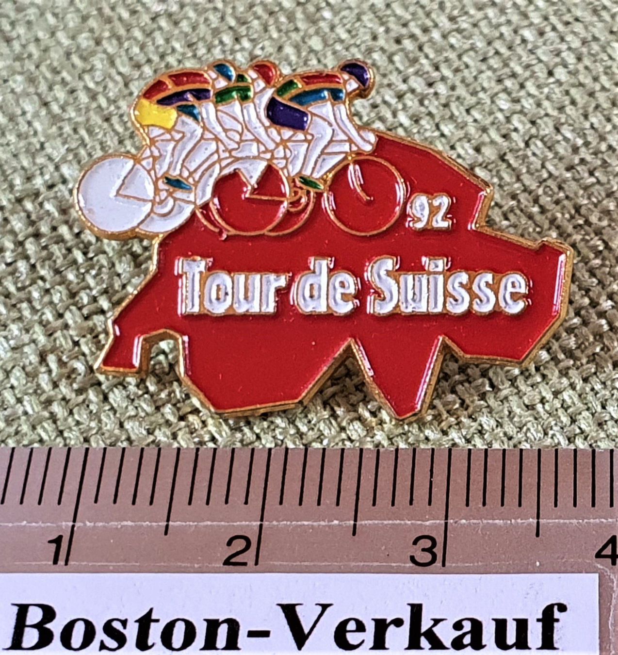 Placchette & Badge: C096 - Pin Schweiz - Tour de Suisse 92 – Usato da Reinach BL venduto da Boston-Verkauf 1