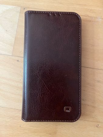Lederhülle/Etui iPhone 12 Mini Echtleder Flip Cover, braun