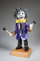 Einstein Karikatur als Musiker – Keramikfigur