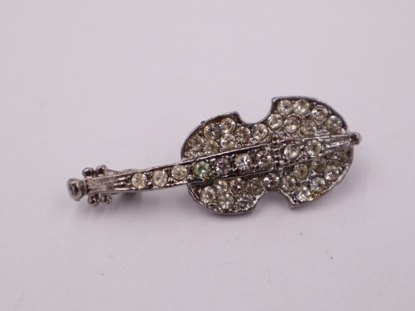 Broschen & Nadeln: Modeschmuck Violine Brosche, Vintage 1970er – Gebraucht aus Baden von TellsKuchenhaus 1