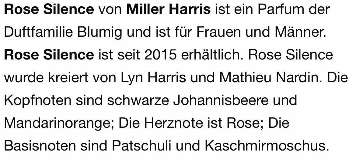 Profumi & Eau de Toilette: MILLER HARRIS Rose Silence 5 ml Abfüllung – Nuovo (secondo la descrizione) da St. Gallen venduto da lfs_nxl8 1