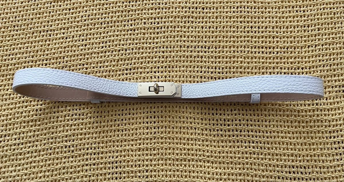 Gürtel: Gürtel Leder Weiss – Neu und originalverpackt aus Herisau von mikeho2000
