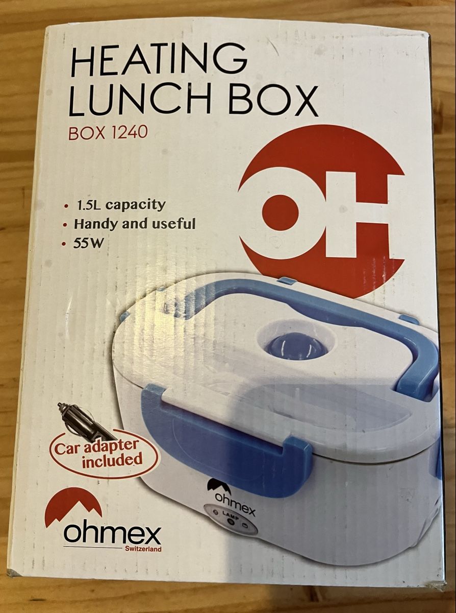 Behälter & Ähnliches: Heizbare Lunchbox Ohmex 1.5L Box 1240 mit Autoadapter neu – Neu und originalverpackt aus Bern von E-Pic