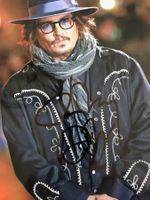 JOHNY DEEP AUTOGRAMM AUF GROSSFOTO