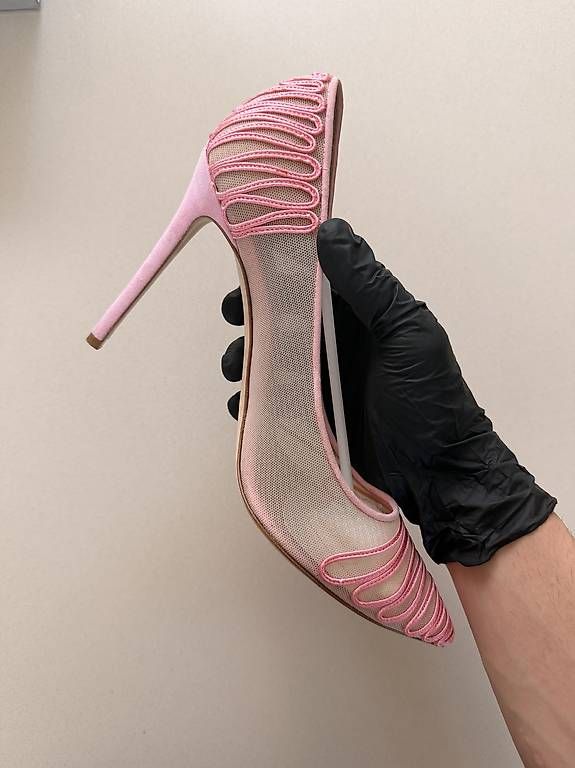 Scarpe da donna: Giorgio Armani décolleté rosa mesh  – Usato da Paradiso venduto da AlessioGuarnieri 2