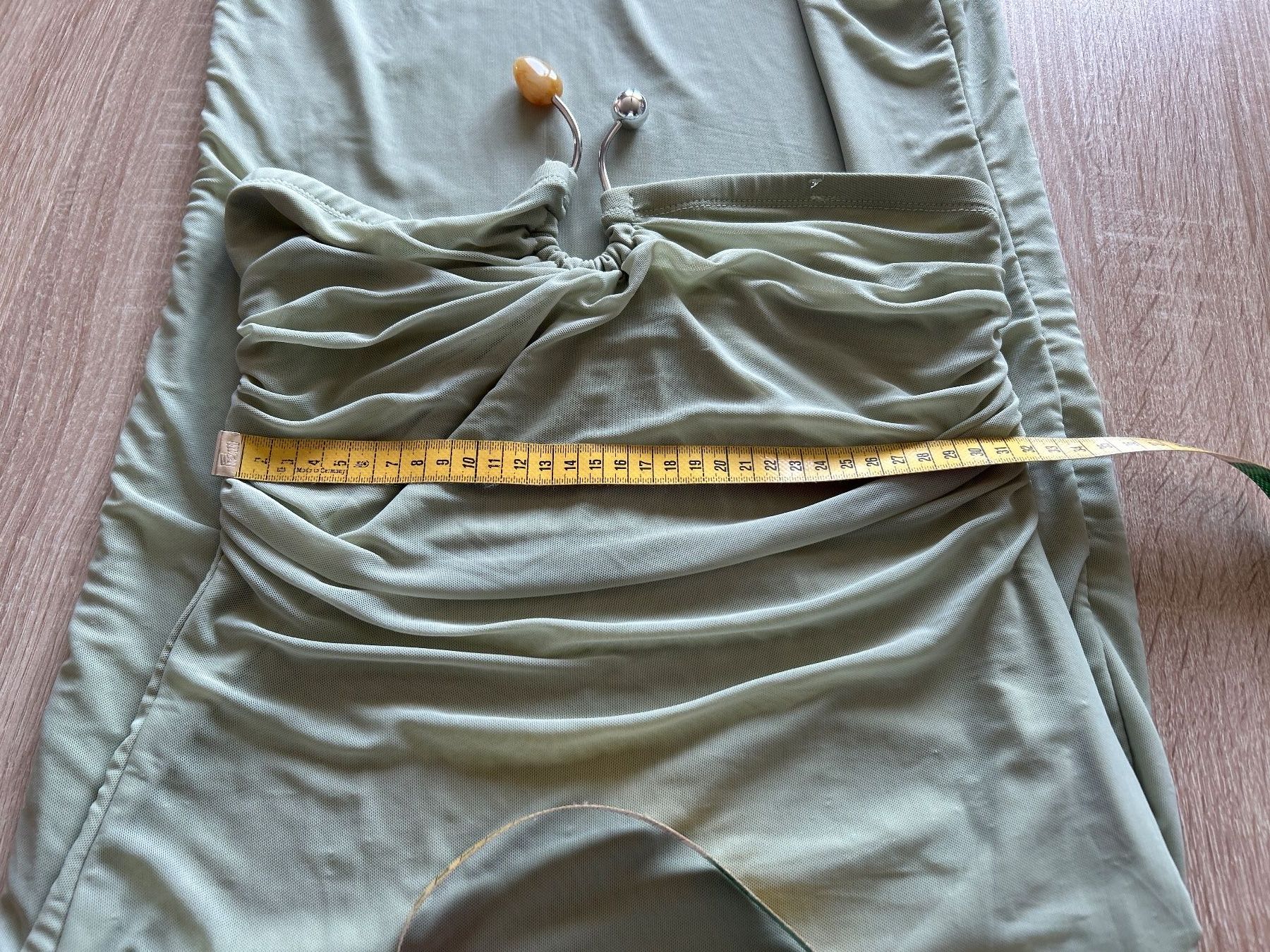 Vestiti: Schulterfreies Kleid maxi mintgrün Gr. M – Usato da Brunnen venduto da Nala2929 6