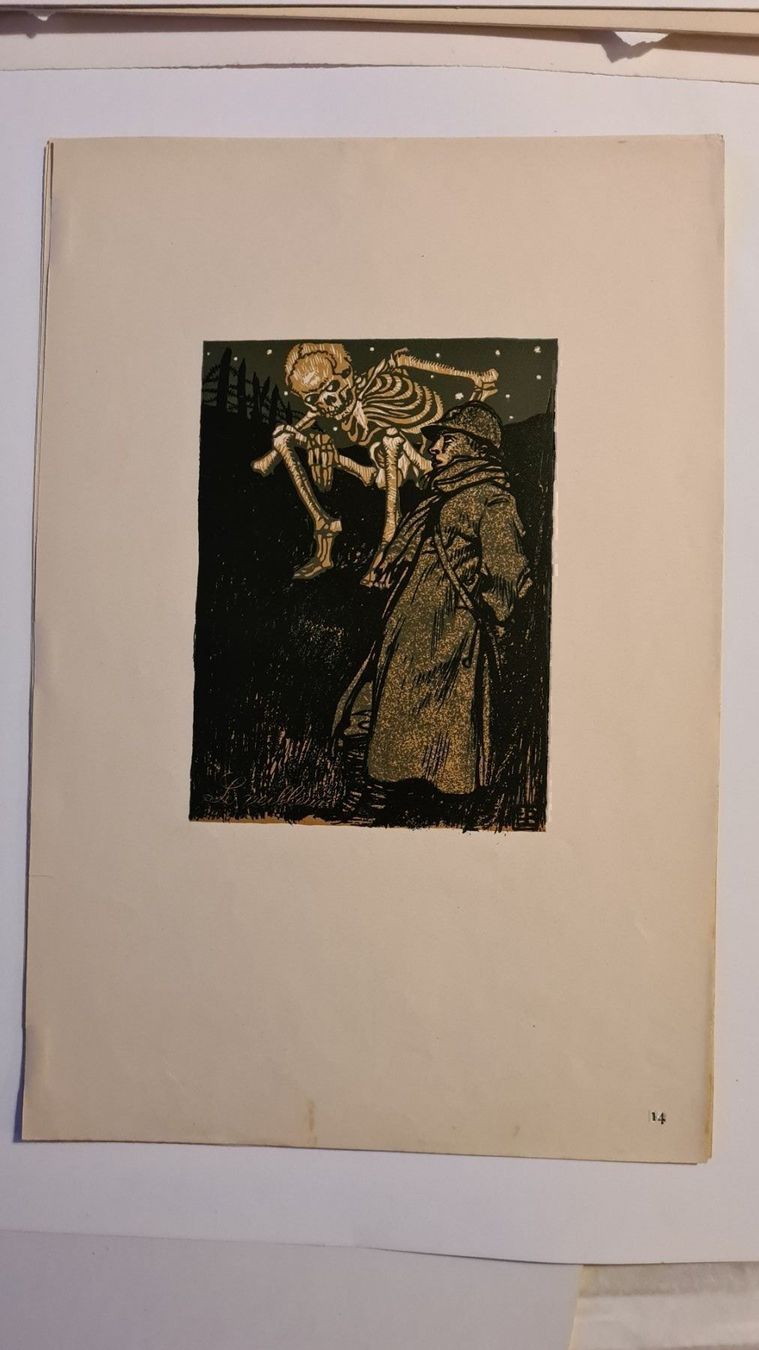 Grafica & Litografie: Edmond Bille Farblithografie "un dance – Usato da Emmenbrücke venduto da Kunstankaufverkauf9