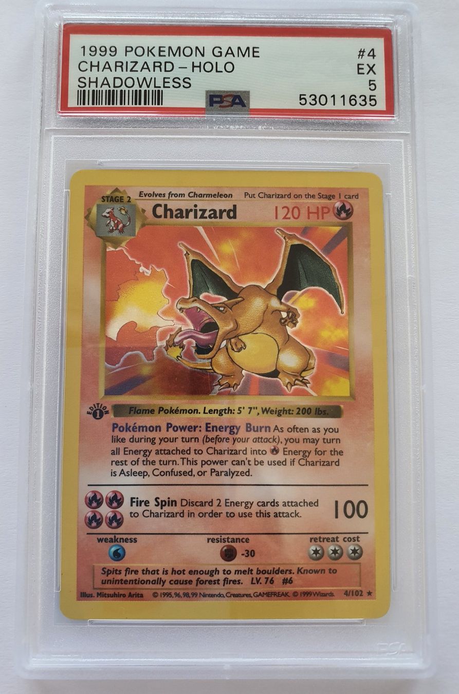 Pokémon Sammelbilder & Trading cards: Charizard 1st Edition Shadowless *PSA MISLABEL* – Gebraucht aus Zuerich von Eric1389 1