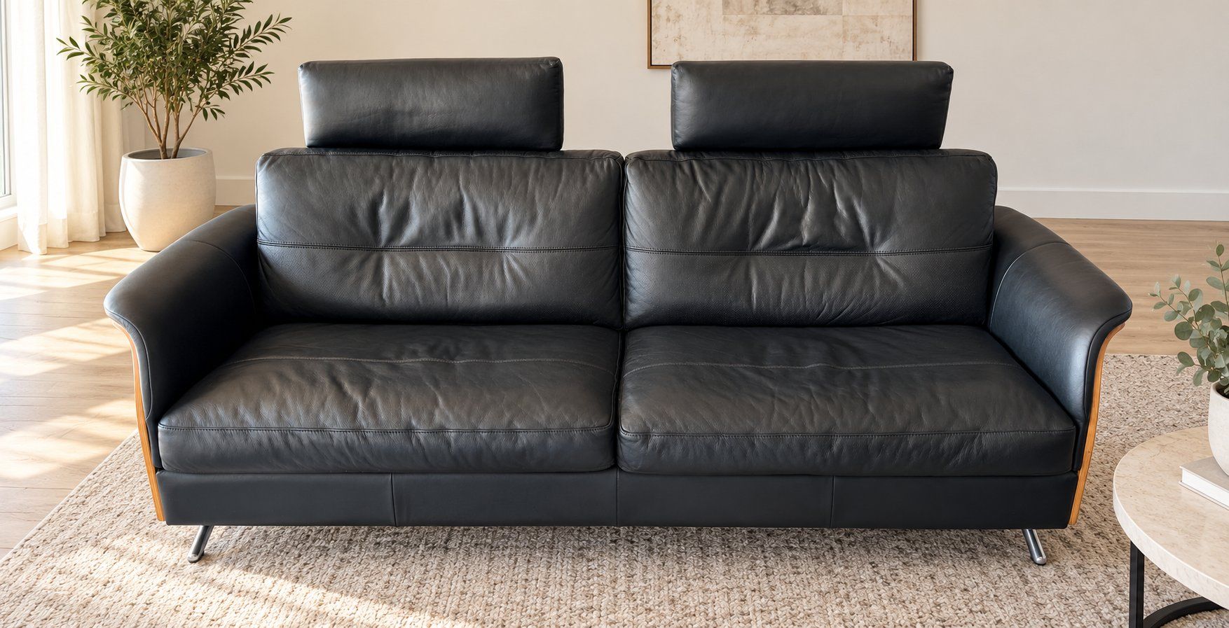 Livique Sofas: Ledersofa 3 Plätzer – Gebraucht aus Gretzenbach von Mega56