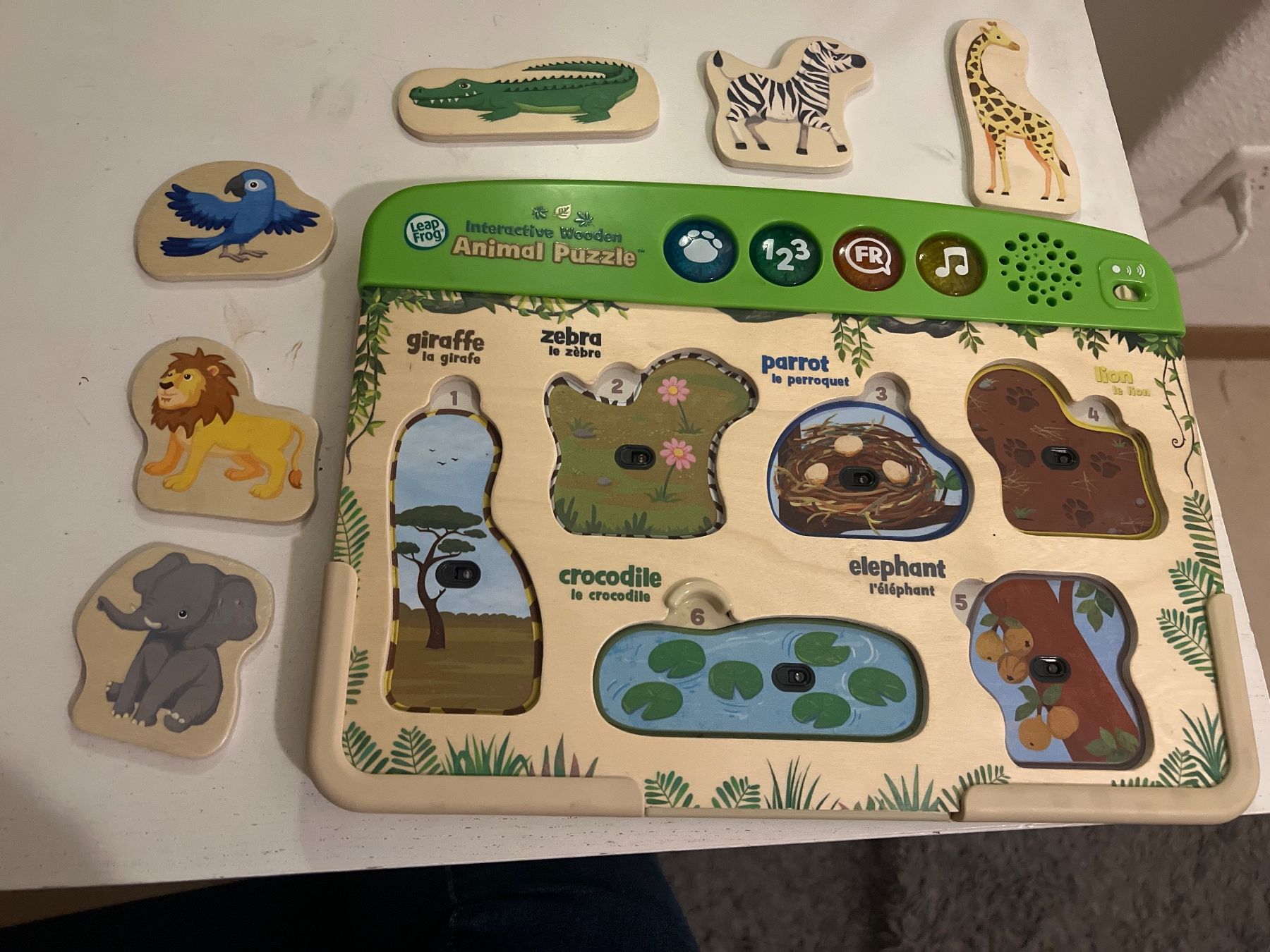 Giocattoli: LeapFrog Interactive Wooden Animal Puzzle - Bilingual – Usato da Hasliberg Goldern venduto da Mejolo 1
