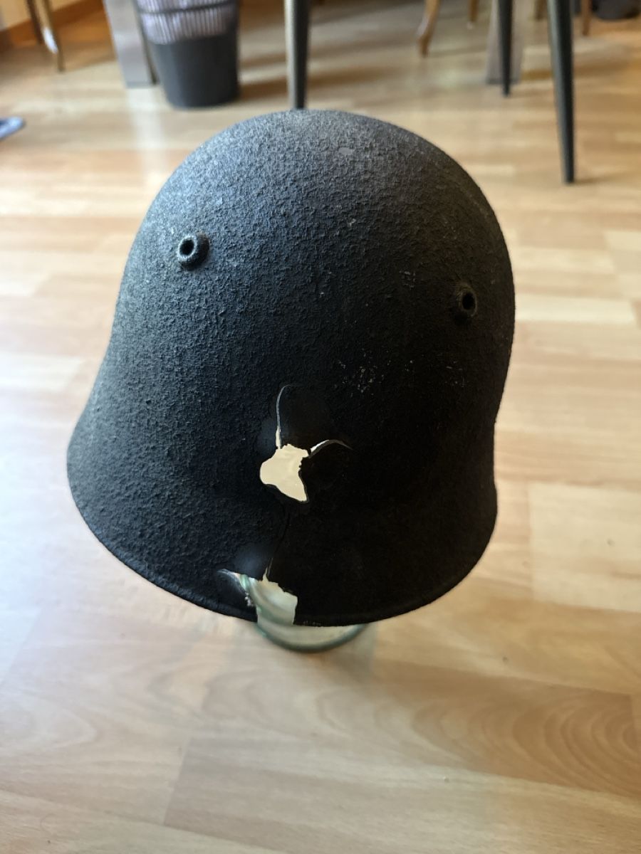 Schweizer Armee Uniformi & Effetti personali: Schweizer Stahlhelm Schussmodell – Usato da Grossaffoltern venduto da hobel28 1