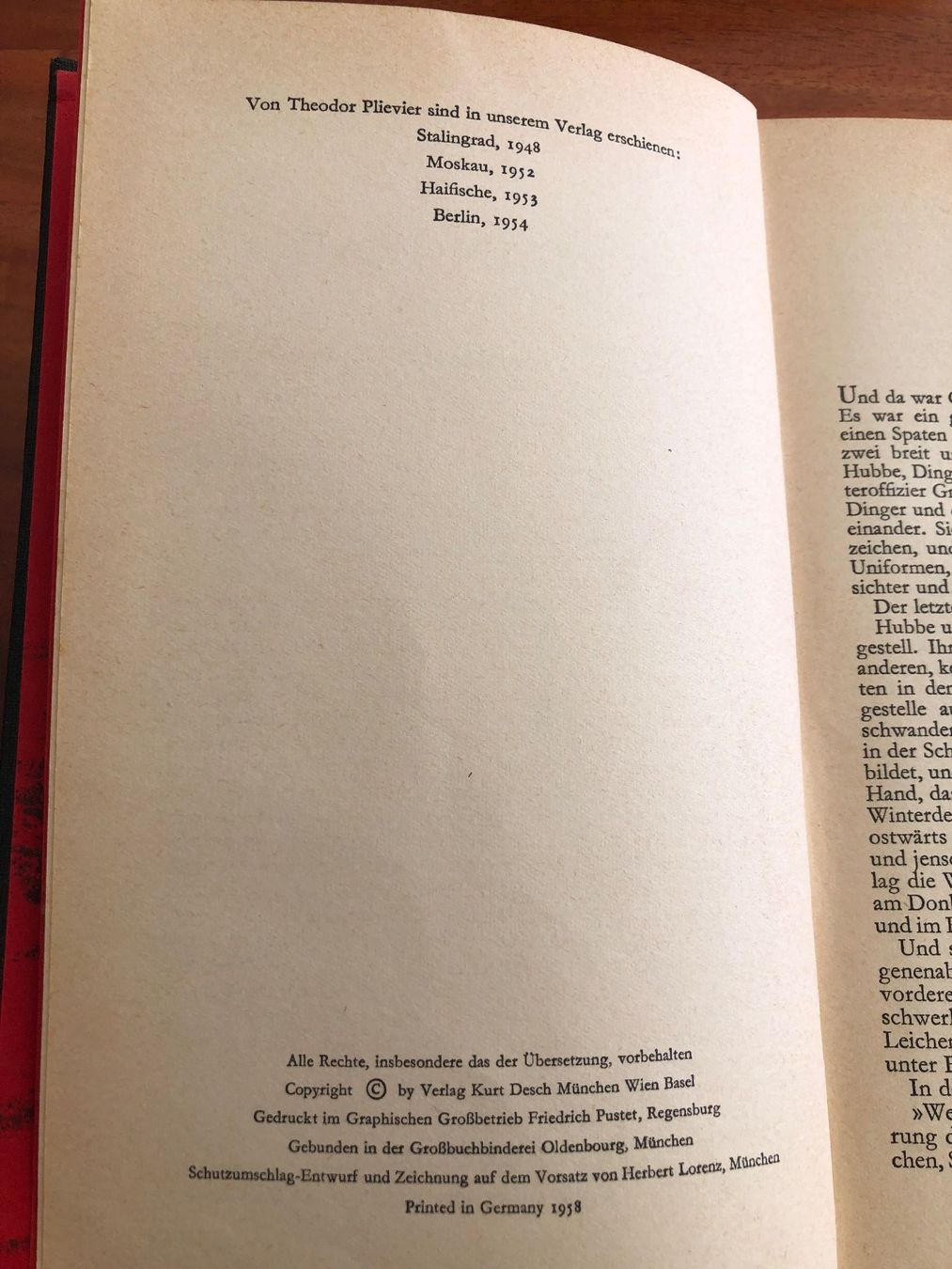 Libri: Stalingrad - Theodor Plievier - 1958 – Usato da Schübelbach venduto da Dolly990_2 2