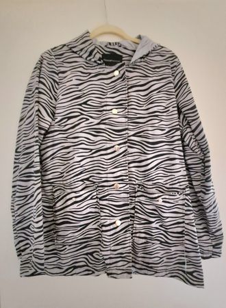 Veste à capuche mywearwoman imprimé zèbre taille S