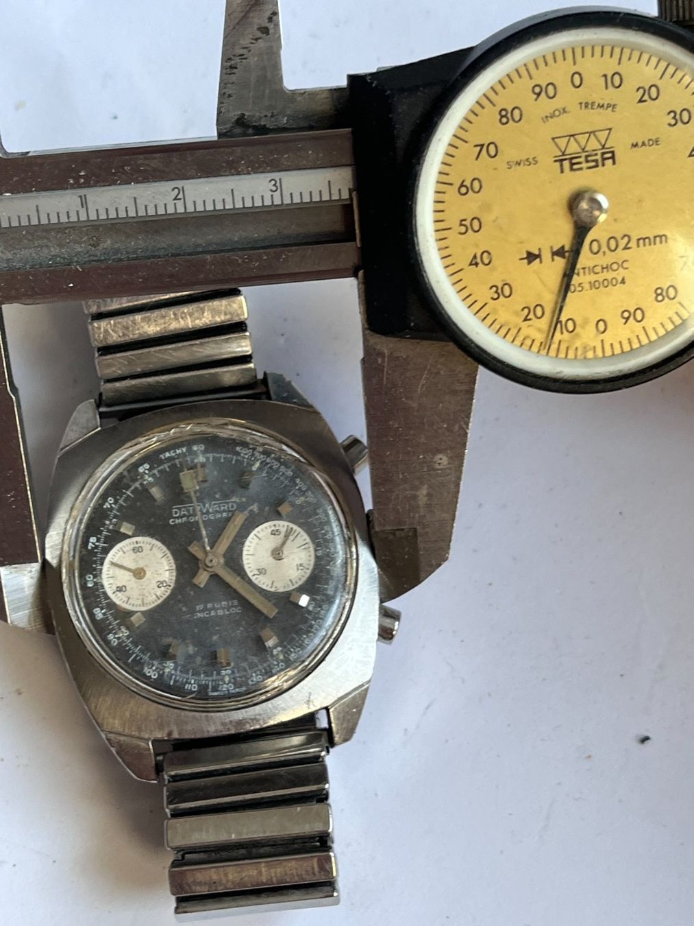 Orologi: Datzward Chronograph – Difettoso da Worblaufen venduto da chronyves 2