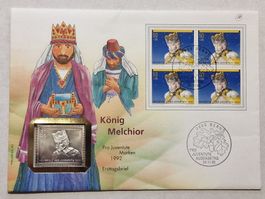 10.1 gramm, König Melchior Pro-Juventute Marke silber  999.9