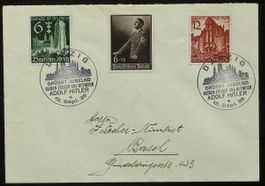 Deutsches Reich Danzig Sonderbrief 1939 Sonderstempel Basel 
