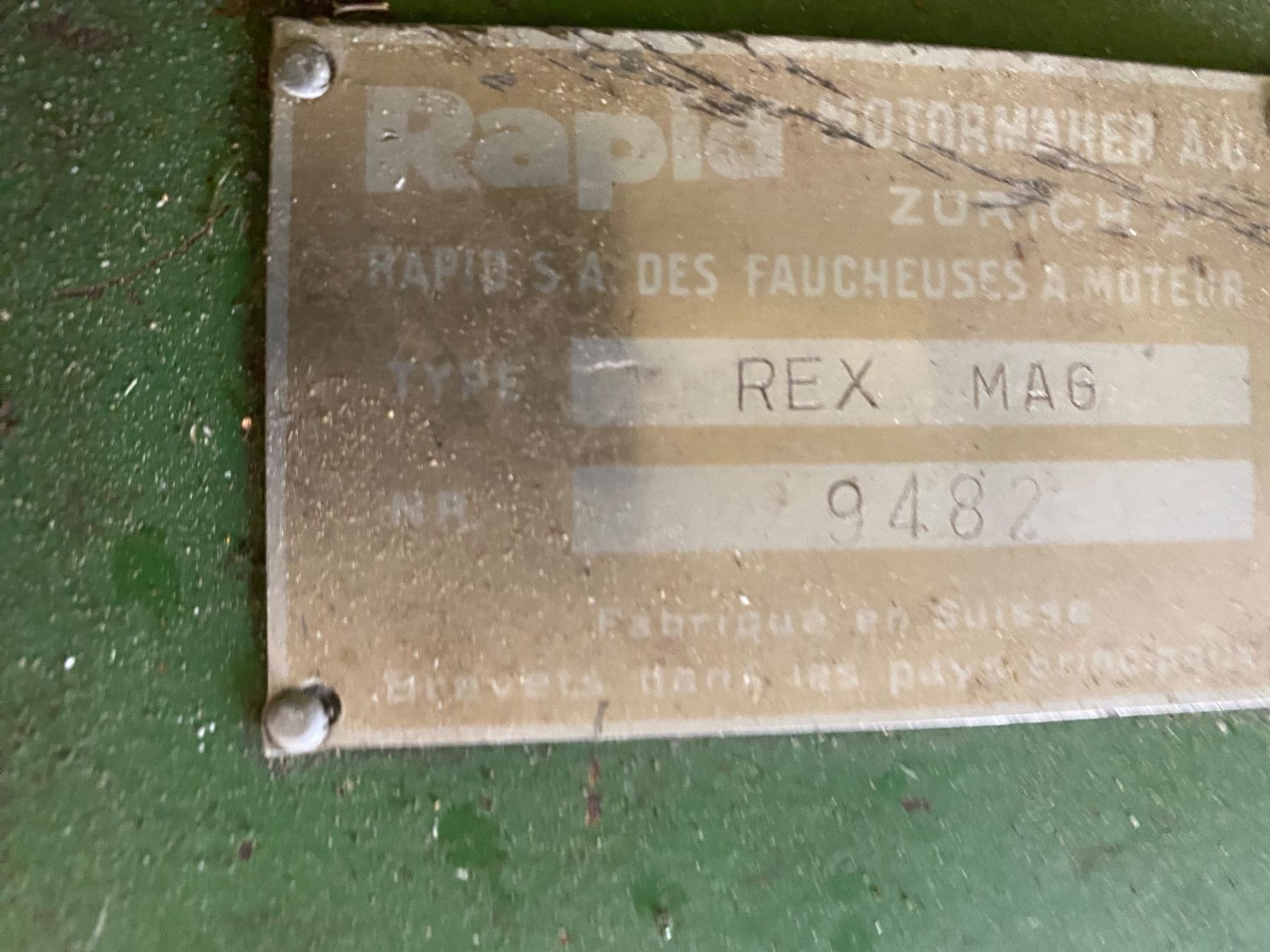 Rapid Alle Maschinen: Mäher Rapid Rex – Gebraucht aus Oberbalm von rue_2bfv 2