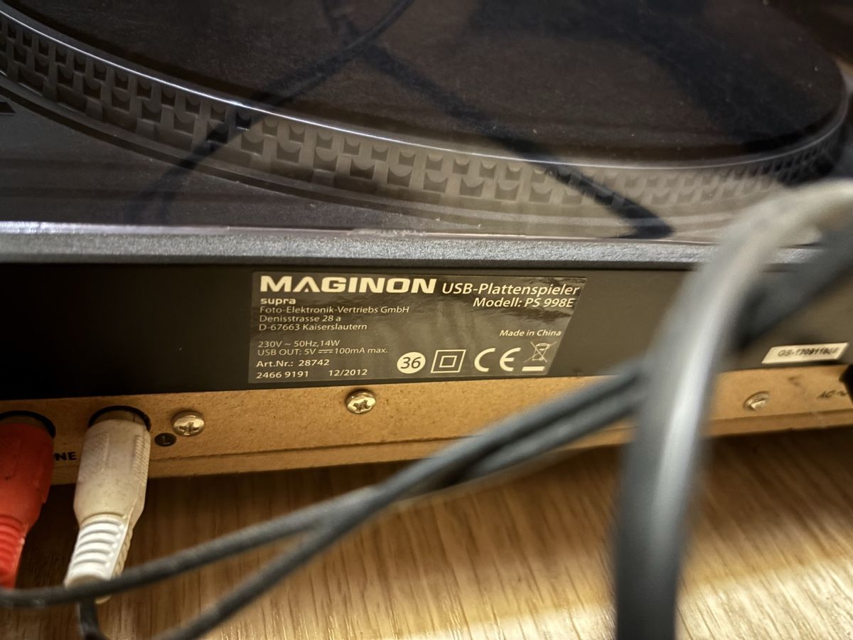 Giradischi: Plattenspieler Maginon – Usato da Schaffhausen venduto da Jasmin0108 2