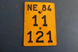 plaque vélomoteur  1984