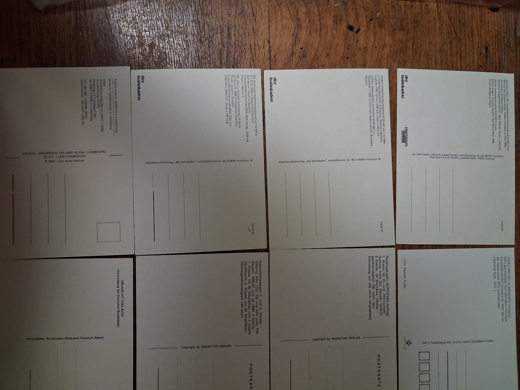 Cartoline postali: 12 Postkarten Züge Deutsche Bahn – Usato da Zürich venduto da rald 3