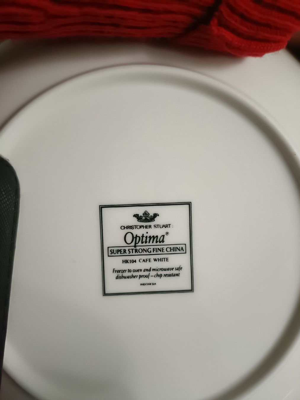 Set di piatti: Christopher Stuart Optima Geschirrset, Cafe White – Usato da Basel venduto da DeMtz. 2