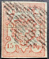 Rayon III kl. Wertziffer vollrandigZst18 SBK 1'000.- günstig