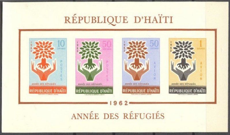 Tutti i francobolli: HAITI, SONDERBLOCK HUNGER 1962, POSTFRISCH – Usato da Wetzikon ZH venduto da Philimpex