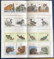 1989-1993 - Belgien/ 4 Markenheftchen Tiere Postfrisch **