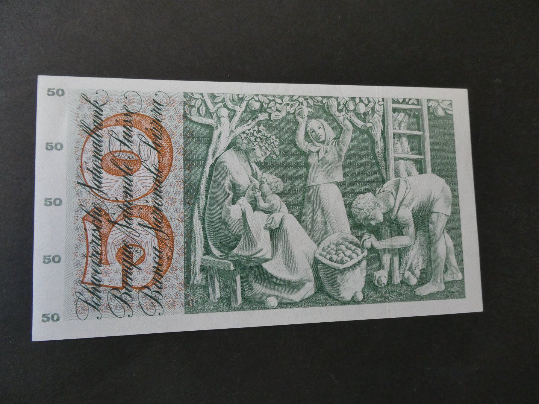 Banknoten: Schweiz 1961, 50 Franken – Gebraucht aus Hinterforst von rohusri 1