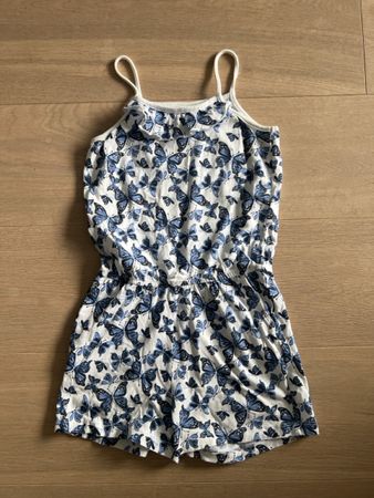 Sommerlicher kurzer Jumpsuits mit Schmetterlinge, Gr. 122